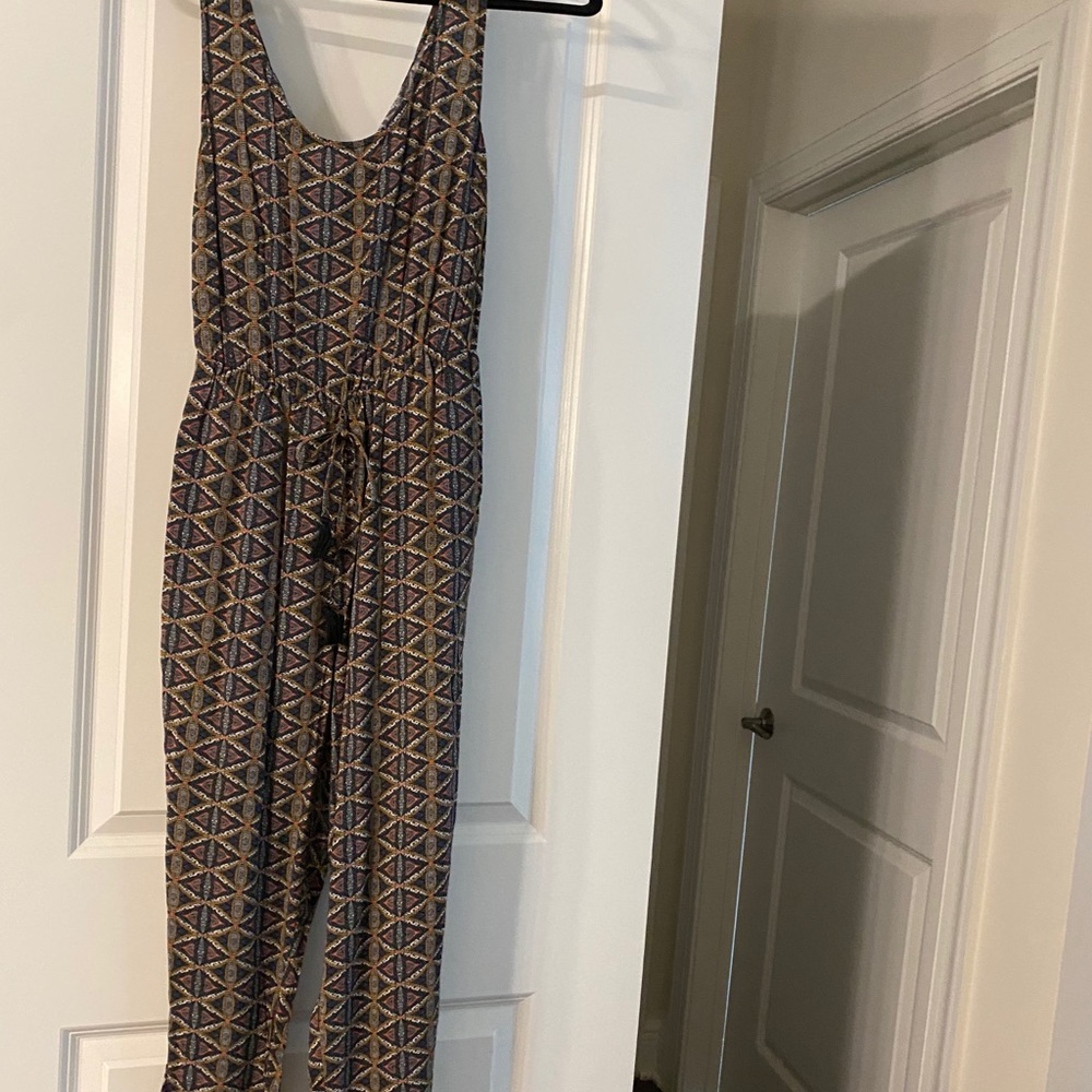 Aztec multi colored ankle length jumpsuit